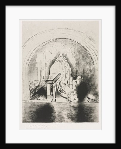 The Apocalypse of Saint John: And I Saw in the Right Hand of Him that Sat on the Throne…, 1899 by Odilon Redon; Blanchard; Ambroise Vollard