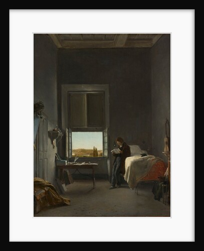 The Artist in His Room at the Villa Medici, Rome, 1817 by Léon Cogniet