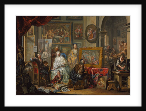 The Artist's Studio, 1740s-1750s by Johann Georg Platzer