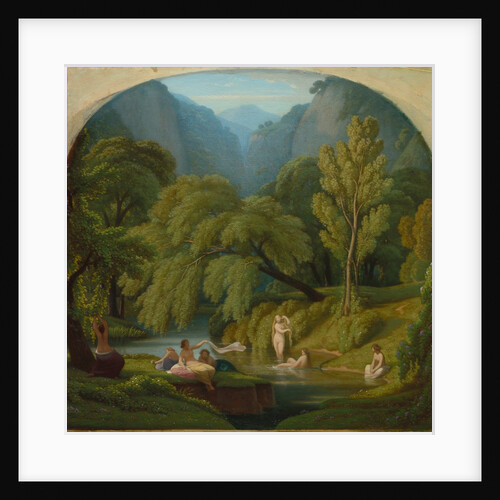 The Bathers, Souvenir of the Banks of the Anio River at Tivoli, c. 1860/1861 by Théodore Caruelle d' Aligny