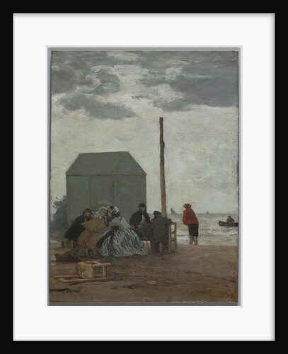 The Beach at Deauville, 1864 by Eugène Boudin