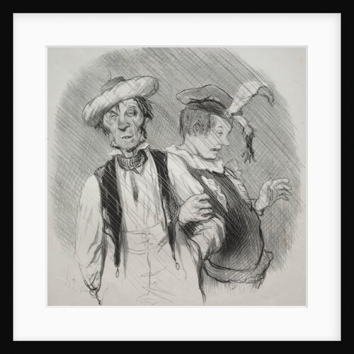 The beautiful days of life, plate 18: Mardi gras, 1844 by Honoré Daumier; Aubert