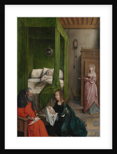 The Birth and Naming of John the Baptist, 1496-99 by Juan de Flandes