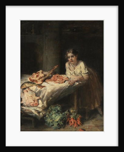 The Bourgeois Kitchen, 1854 by Octave Tassaert