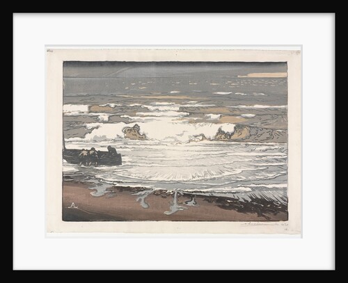 The Breaking Waves, Tide of September 1901, 1901 by Auguste Louis Lepère