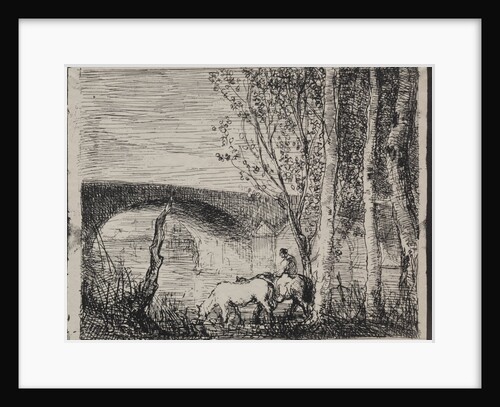 The Bridge, original impression 1862, printed in 1921 by Charles François Daubigny