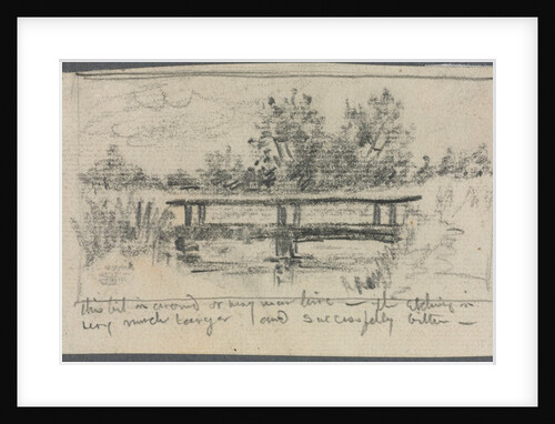 The Bridge, Schleissheim by Otto H. Bacher