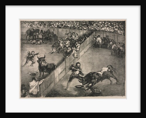 The Bulls of Bordeaux: Bullfight in a Divided Ring, 1825 by Francisco de Goya