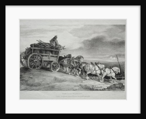 The Coal Wagon, 1821 by Théodore Géricault