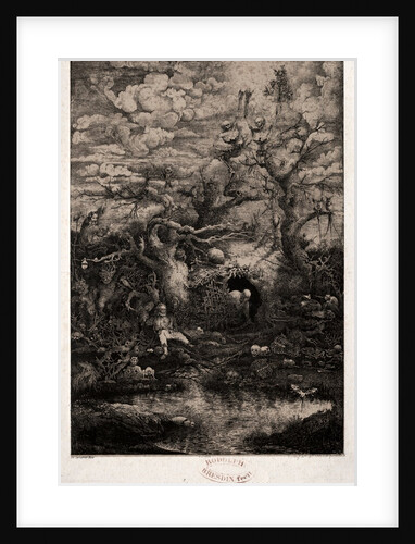 The Comedy of Death, 1854 by Rodolphe Bresdin; Lemercier