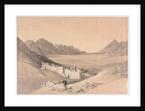The Convent of St. Catherine, Mount Sinai, Looking towards the Plain of the Encampment, 1839 by David Roberts