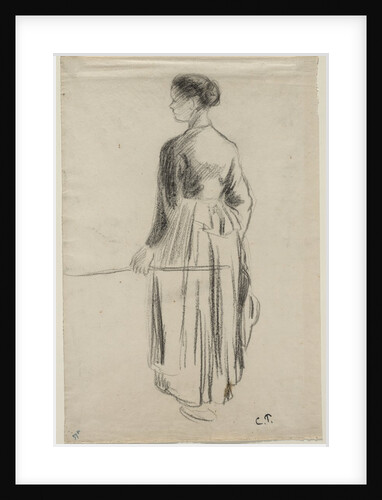 The Cowherdess, Eragny, 1886 by Camille Pissarro