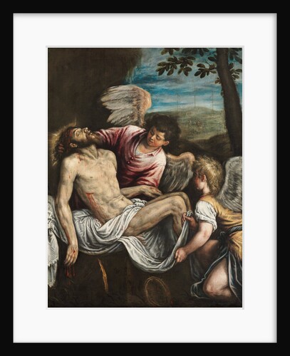 The Dead Christ with Angels, c. 1580 by Leandro Bassano