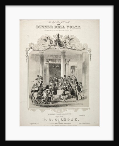 The Dinner Bell Polka - Sheet Music Cover by Winslow Homer