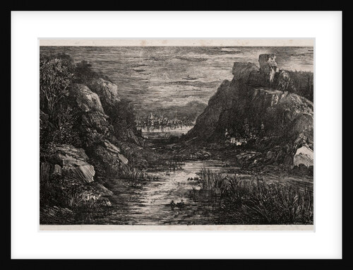 The Distant City, 1868 by Rodolphe Bresdin
