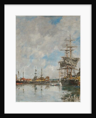 The Dock of Deauville, 1891 by Eugène Boudin