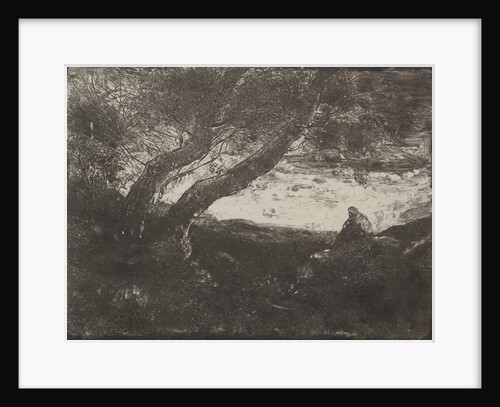 The Dreamer, original impression 1854, printed in 1921 by Jean Baptiste Camille Corot; M. Le Garrec