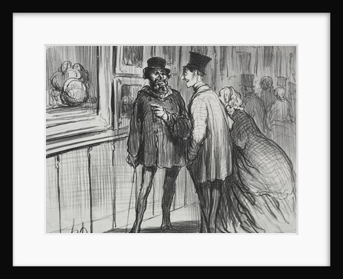 The Exhibition of 1859: The painter who had a painting refused…, 1859 by Honoré Daumier