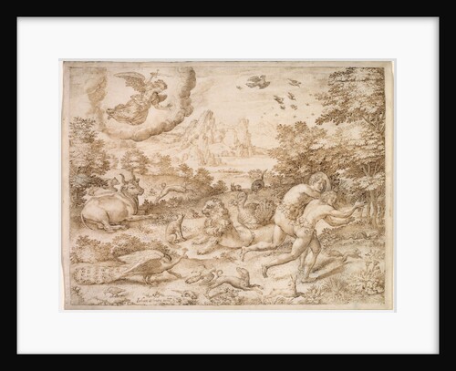 The Expulsion from Paradise, c. 1606 by Jan Wierix