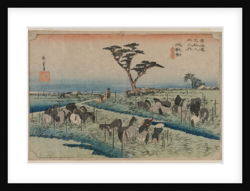 The Fifty-Three Stations of the Tokaido: Chiryu, 1833-1834 by Ando Hiroshige