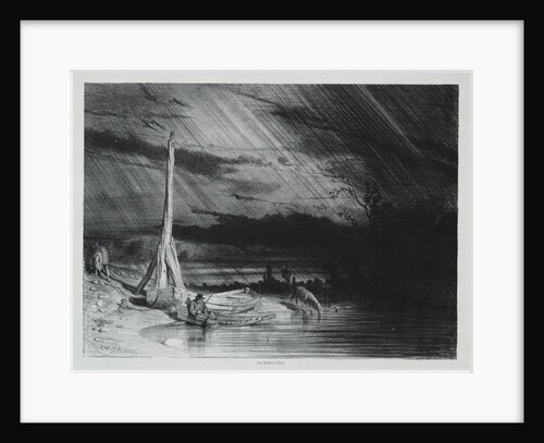 The Fisherman, Rainy Weather, 1847 by Charles-Émile Jacque