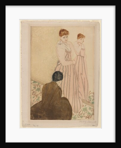 The Fitting, 1890-1891 by Mary Cassatt