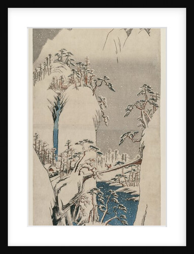 The Fuji River in the Snow, 1841 by Utagawa Hiroshige