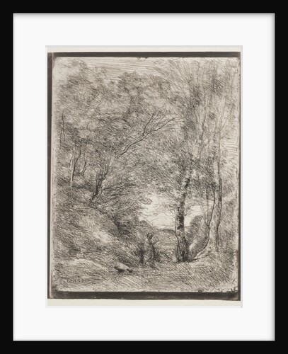 The Gardens of Horace, original impression 1855, printed in 1921 by Jean Baptiste Camille Corot