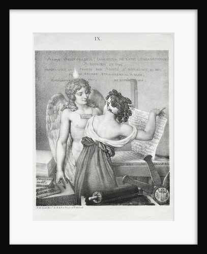 The Genius of Lithography, 1819 by Nicolas Henri Jacob