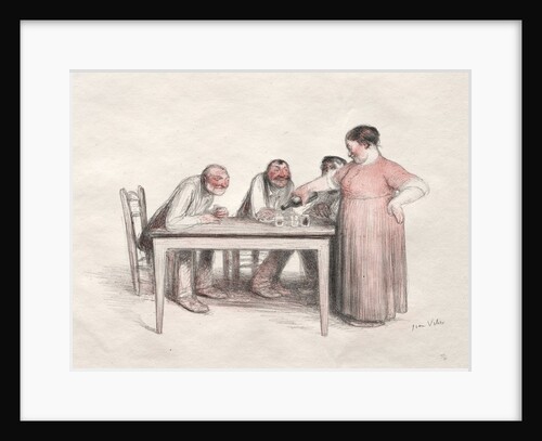 The Glass of Wine by Jean Veber