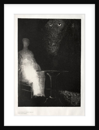 The Haunted House: I Continued to Gaze on the Chair, and Fancied I Saw on it a Pale Blue…, 1896 by Odilon Redon; Auguste Clot