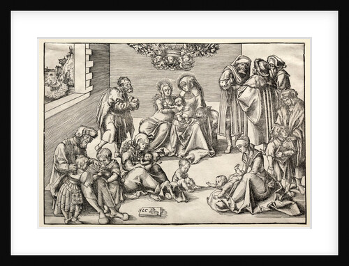 The Holy Family and Kindred by Lucas Cranach