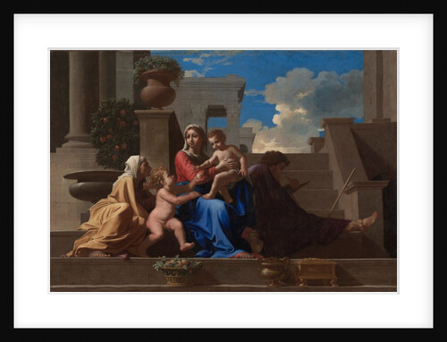 The Holy Family on the Steps, 1648 by Nicolas Poussin