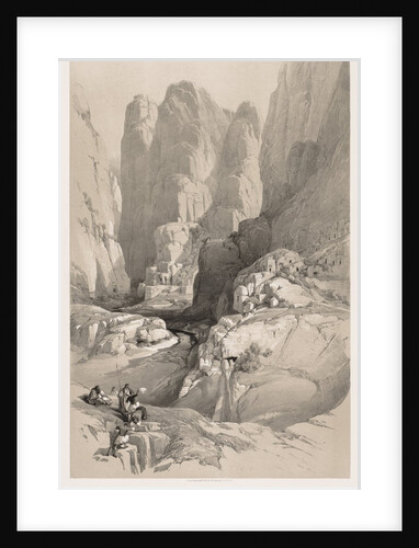 The Holy Land, Syria, Idumea, Arabia, Egypt & Nubia: Entrance to Petra, 1842 by Louis Haghe
