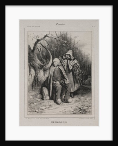 The Invalid, 1835 by Honoré Daumier; Aubert