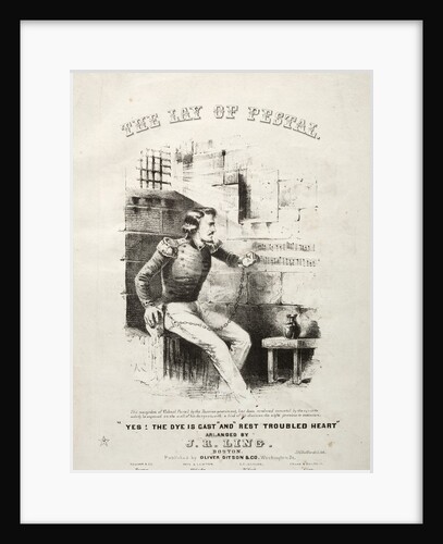 The Lay of Pestal - Sheet Music Cover by Winslow Homer