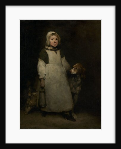 The Little Milkmaid, c. 1865 by Théodule Ribot