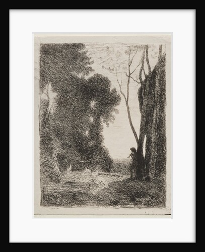 The Little Shepherd, original impression 1855, printed in 1921 by Jean Baptiste Camille Corot