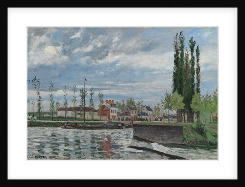 The Lock at Pontoise, 1872 by Camille Pissarro