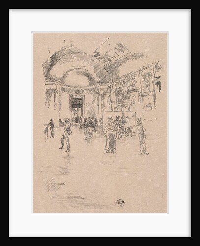 The Long Gallery, Louvre, 1894 by James McNeill Whistler