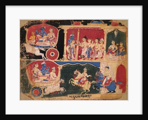The Marriage of Pradyumna and Rukmavati, page from a Bhagavata Purana, c. 1525-50 by Unknown