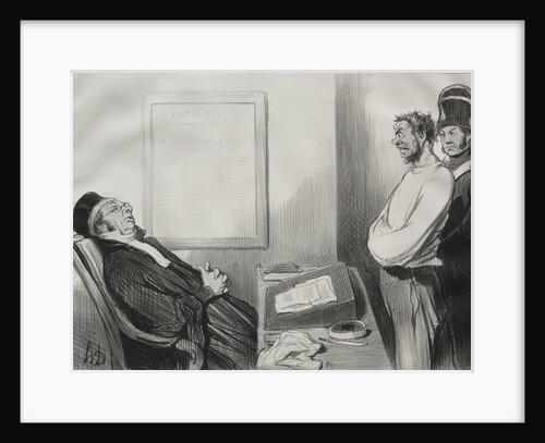 The Men of Justice, plate 15: You were hungry…That is not a Reason…, 1845 by Honoré Daumier