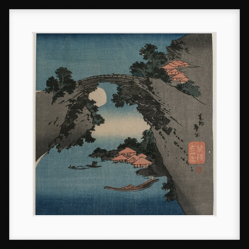 The Monkey Bridge, early 1830s by Katsushika Taito II