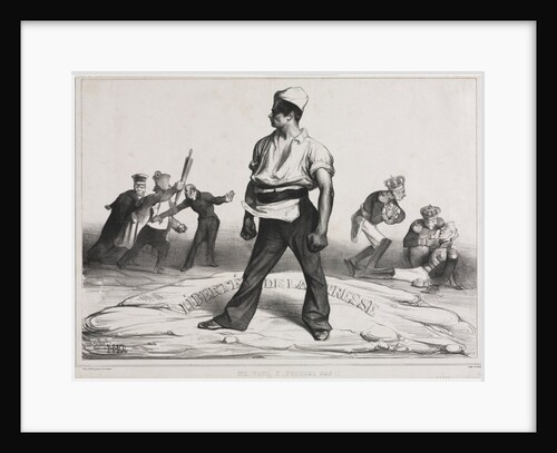 The Monthly Association: Do not meddle with it!, 1834 by Honoré Daumier; Aubert