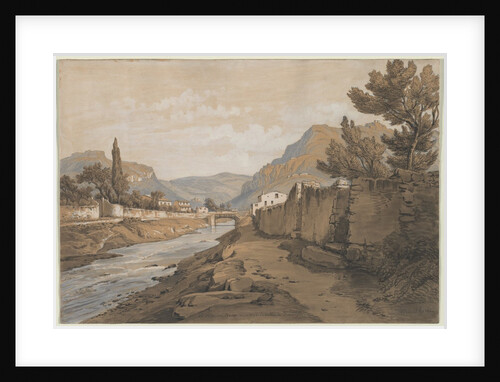 The Neuve River at the End of the Dardenne Valley, 1800s by Edouard Jean Marie Hostein
