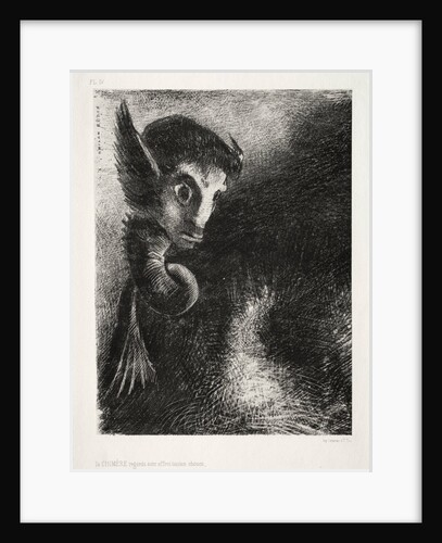 The Night: The Chimera Gazed at All Things with Fear, 1886 by Odilon Redon