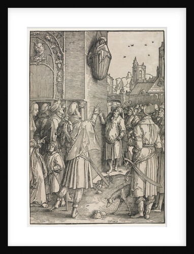 The Power of Women: The Poet Virgil Suspended in a Basket, c. 1512 by Lucas van Leyden