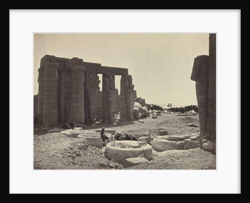 The Ramesseum, Thebes, 1869 by Adolphe Braun