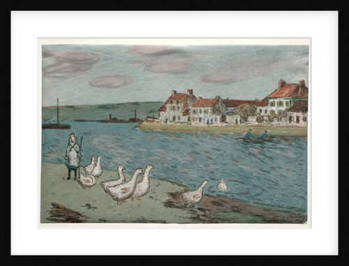 The River Bank or Geese, 1897 by Alfred Sisley