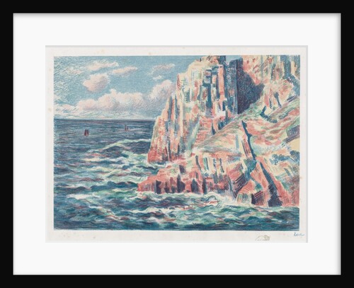 The Sea at Camaret, The Red Rocks, 1895 by Maximilien Luce